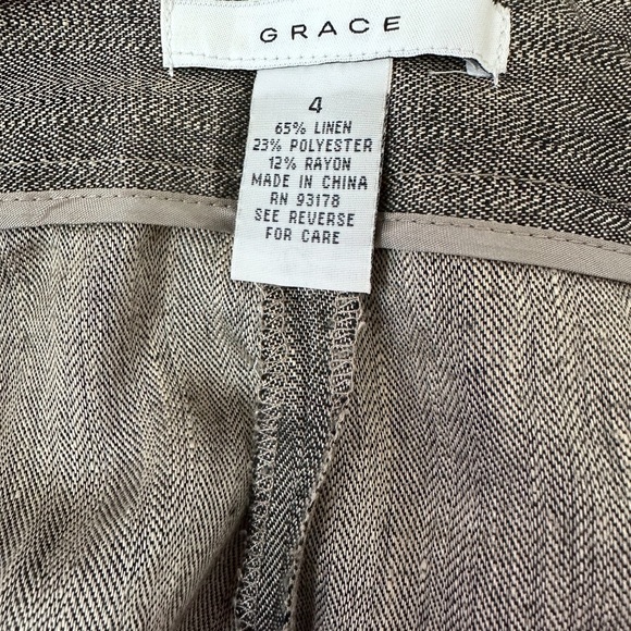 Grace gray pantsuit pant size 4 coat size 6 - Picture 9 of 9